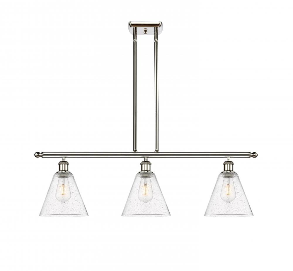 Berkshire - 3 Light - 36 inch - Polished Nickel - Stem hung - Island Light