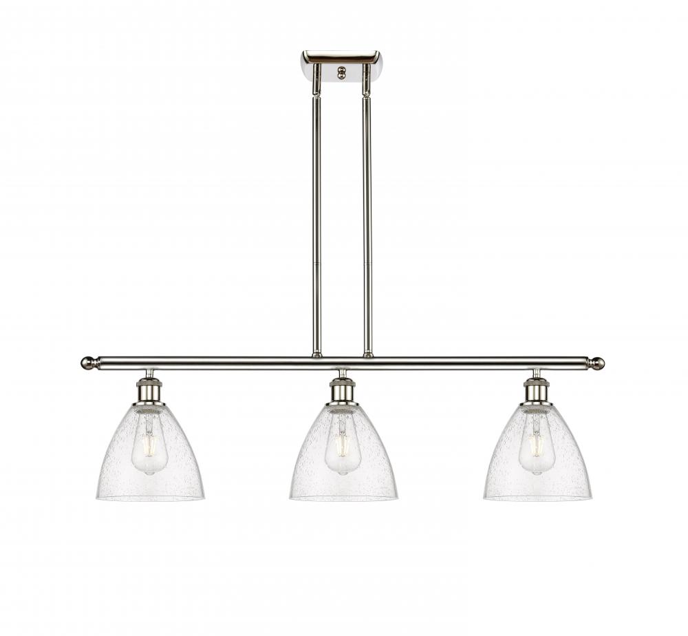 Bristol - 3 Light - 36 inch - Polished Nickel - Stem hung - Island Light