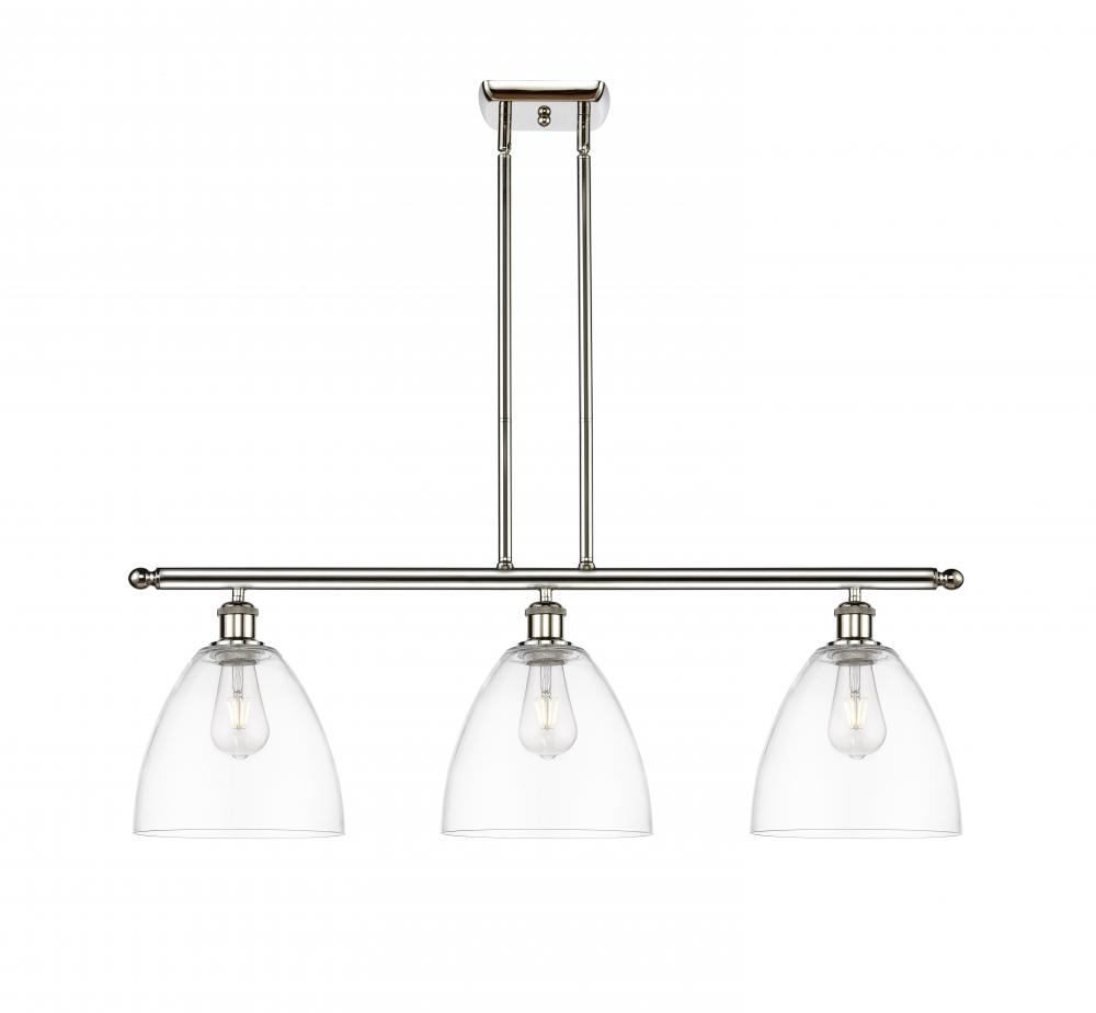 Bristol - 3 Light - 36 inch - Polished Nickel - Stem hung - Island Light