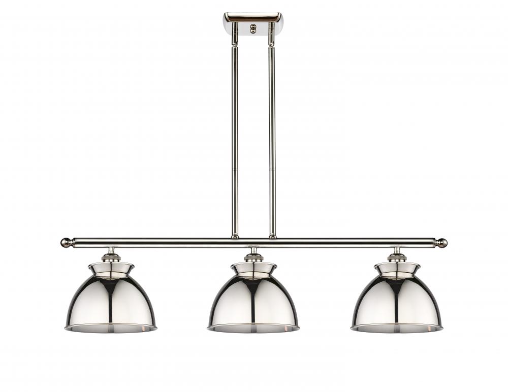 Adirondack - 3 Light - 36 inch - Polished Nickel - Stem hung - Island Light