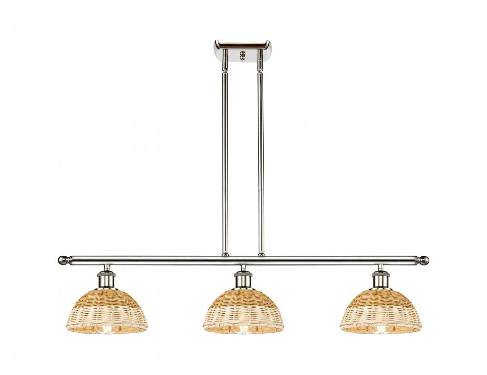 Bristol Natural II - 3 Light - 36 inch - Polished Nickel - Stem Hung - Island Light