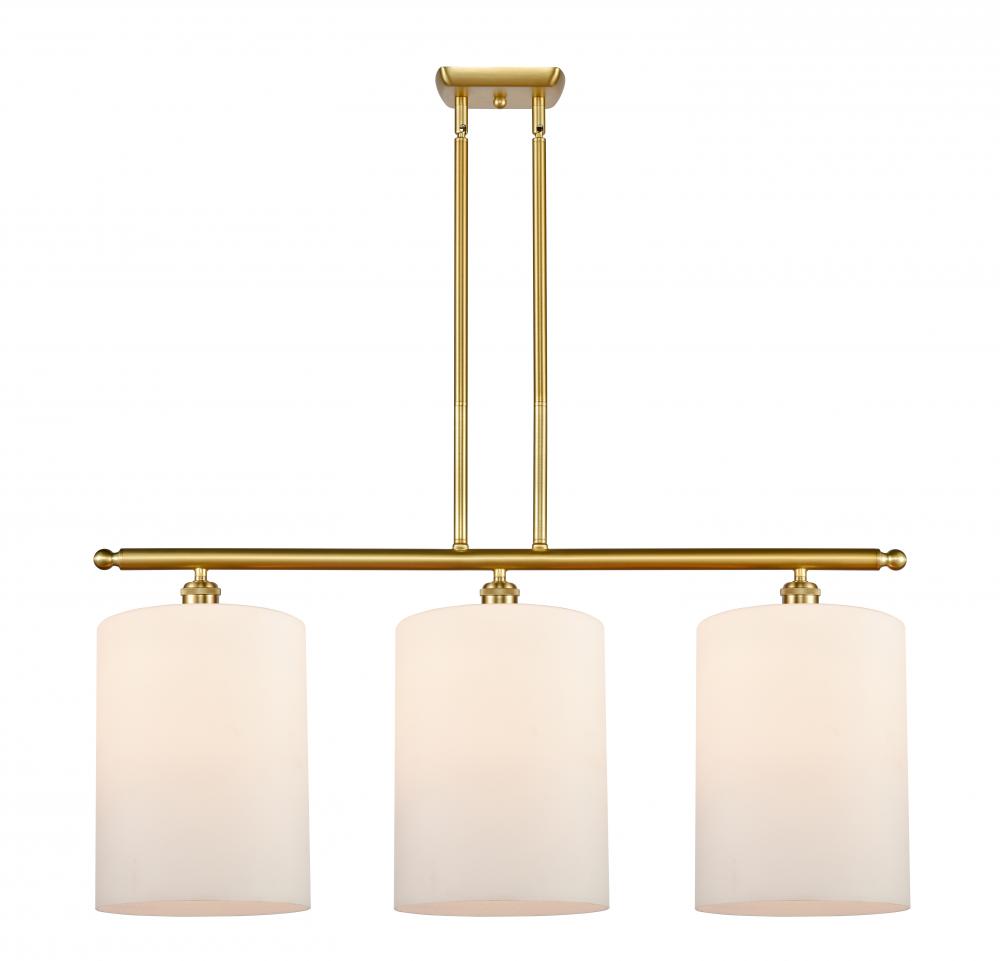 Cobbleskill - 3 Light - 36 inch - Satin Gold - Stem hung - Island Light