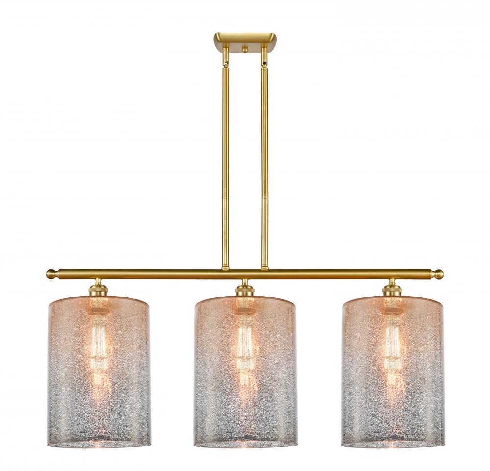 Cobbleskill - 3 Light - 36 inch - Satin Gold - Stem hung - Island Light
