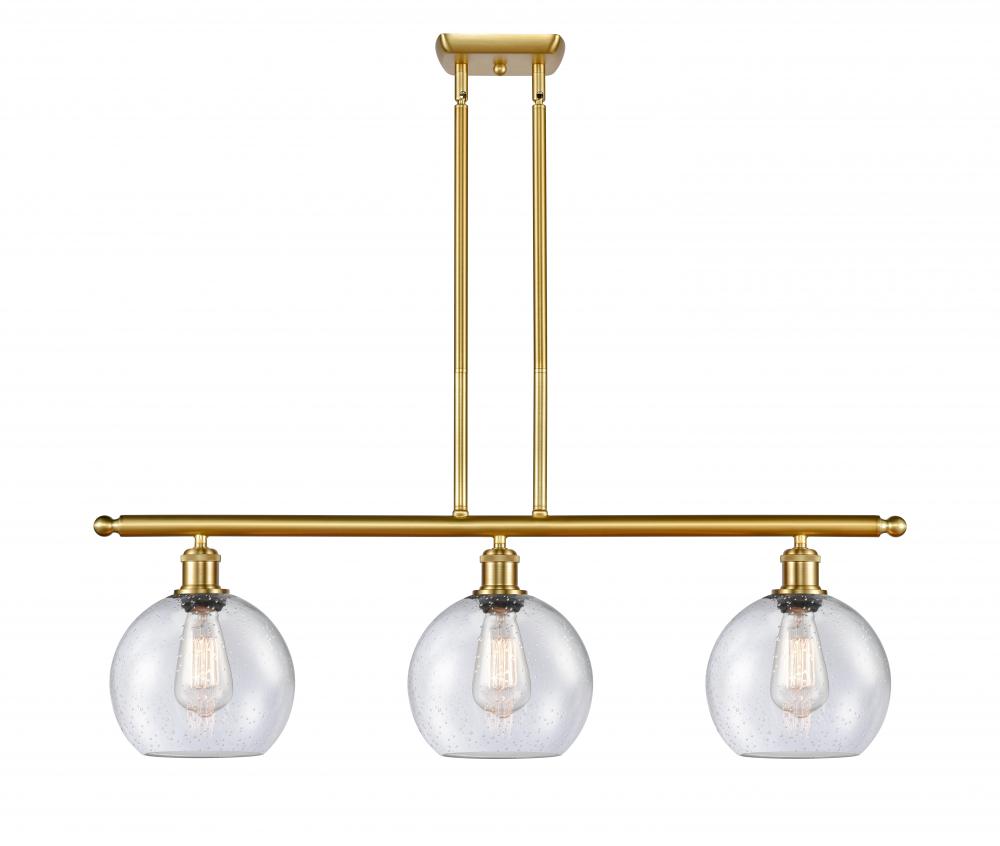 Athens - 3 Light - 36 inch - Satin Gold - Stem hung - Island Light