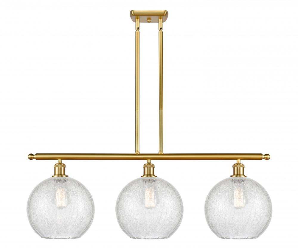 Athens - 3 Light - 37 inch - Satin Gold - Stem Hung - Island Light
