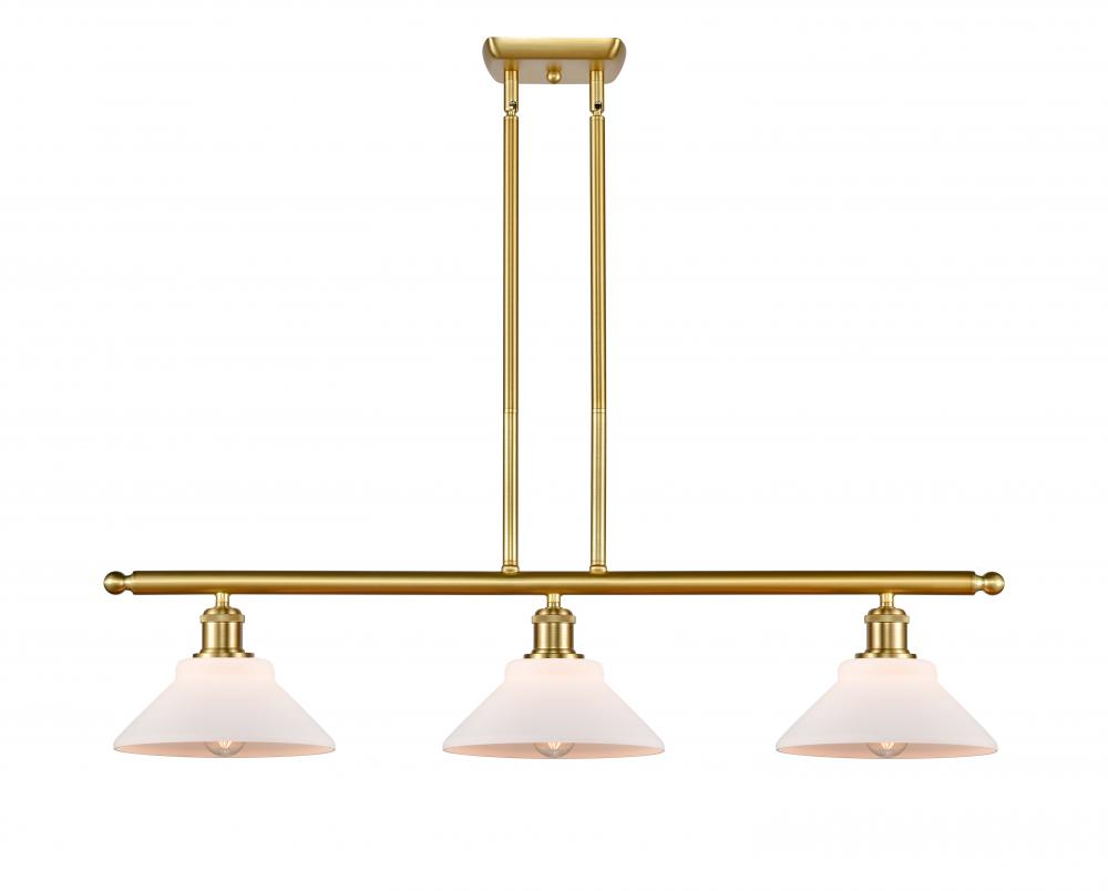 Orwell - 3 Light - 36 inch - Satin Gold - Stem hung - Island Light
