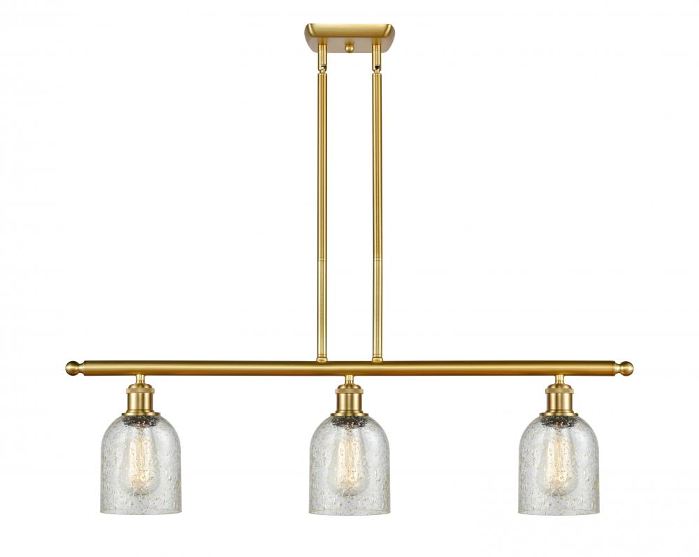 Caledonia - 3 Light - 36 inch - Satin Gold - Stem hung - Island Light