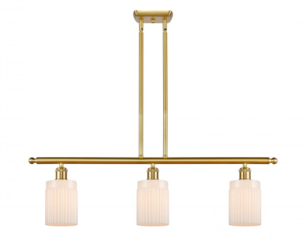 Hadley - 3 Light - 36 inch - Satin Gold - Stem hung - Island Light