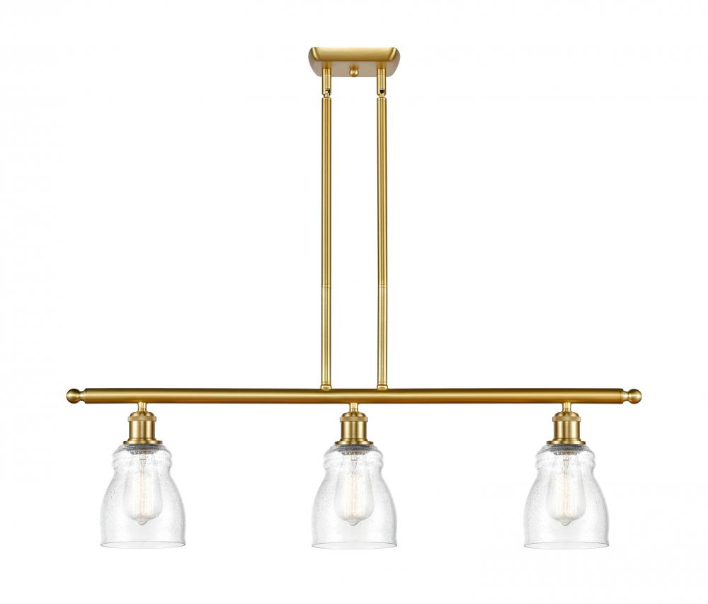 Ellery - 3 Light - 36 inch - Satin Gold - Stem hung - Island Light