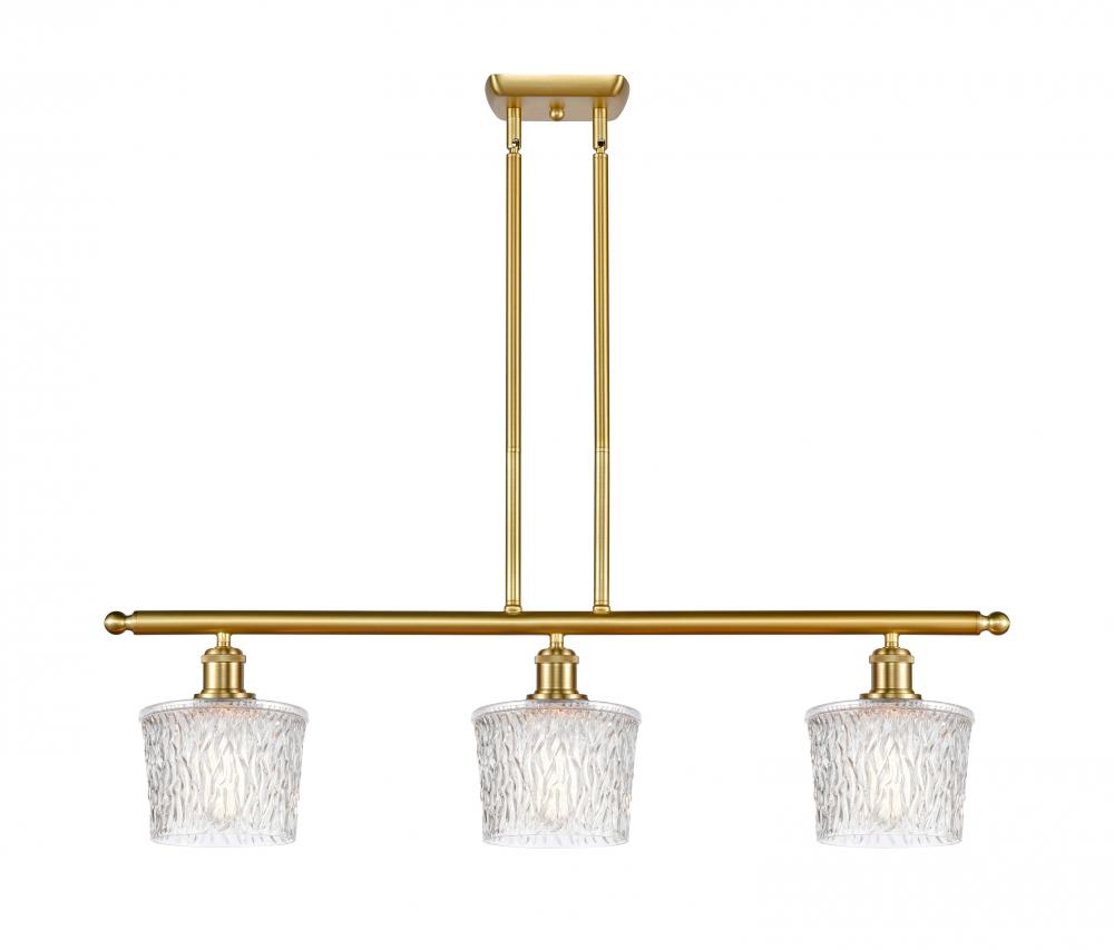Niagara - 3 Light - 36 inch - Satin Gold - Stem hung - Island Light