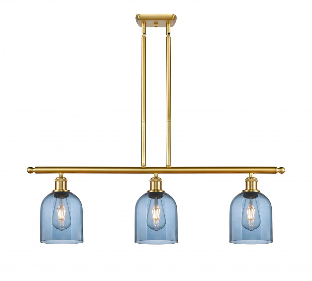 Bella - 3 Light - 36 inch - Satin Gold - Stem hung - Island Light