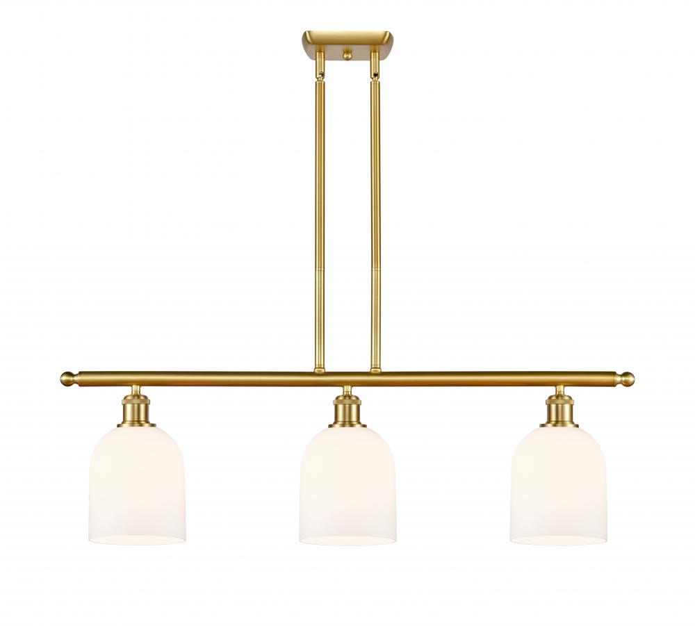 Bella - 3 Light - 36 inch - Satin Gold - Stem hung - Island Light