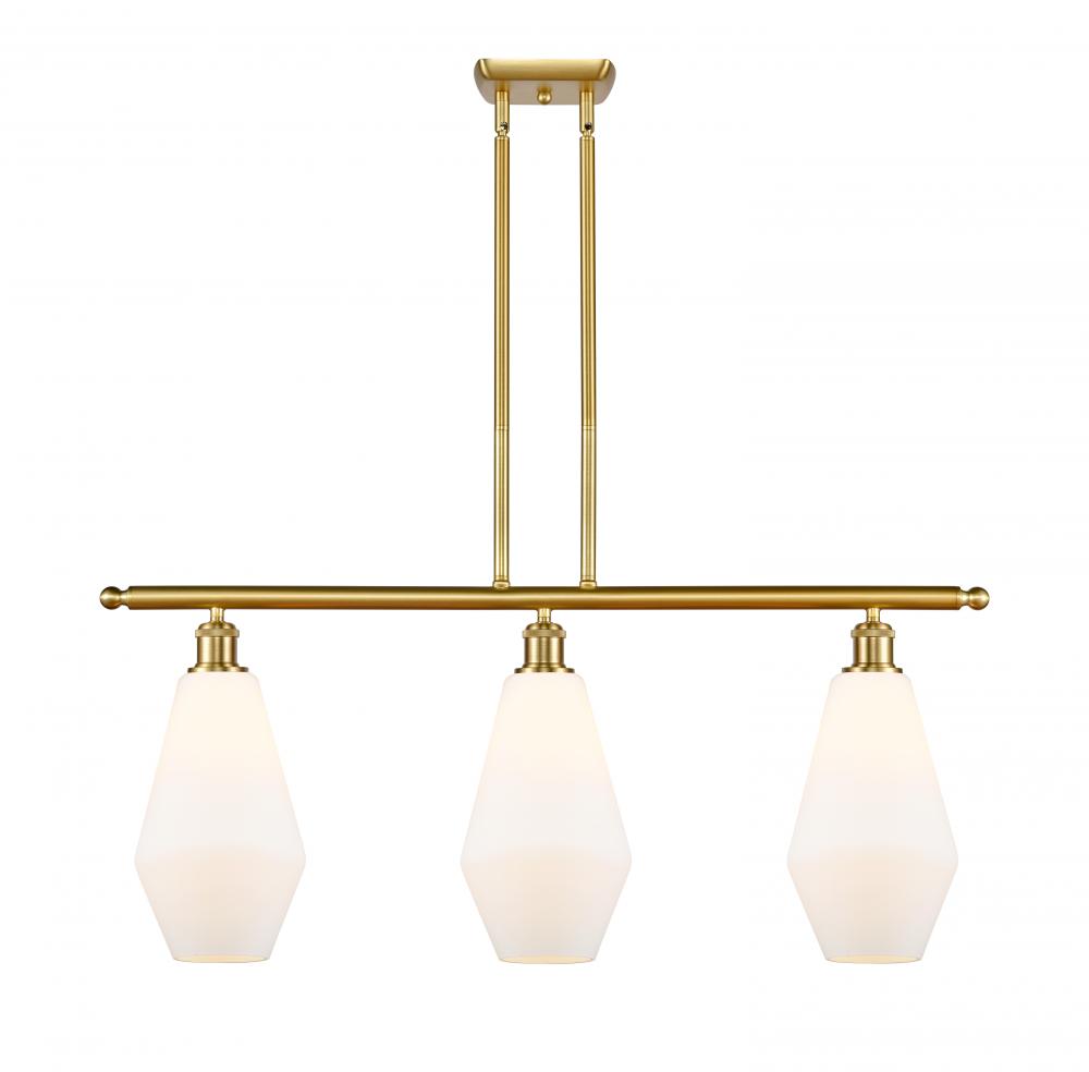 Cindyrella - 3 Light - 36 inch - Satin Gold - Stem hung - Island Light