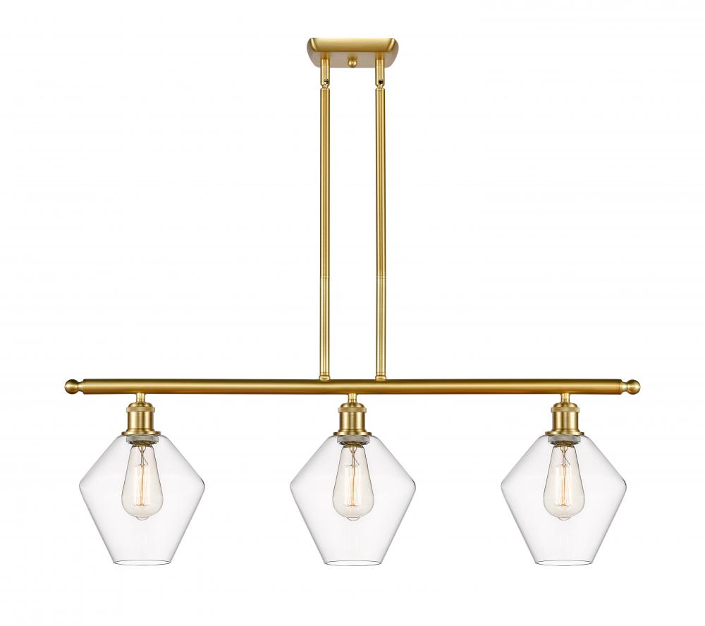 Cindyrella - 3 Light - 36 inch - Satin Gold - Stem hung - Island Light