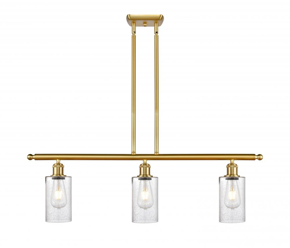 Clymer - 3 Light - 36 inch - Satin Gold - Stem hung - Island Light