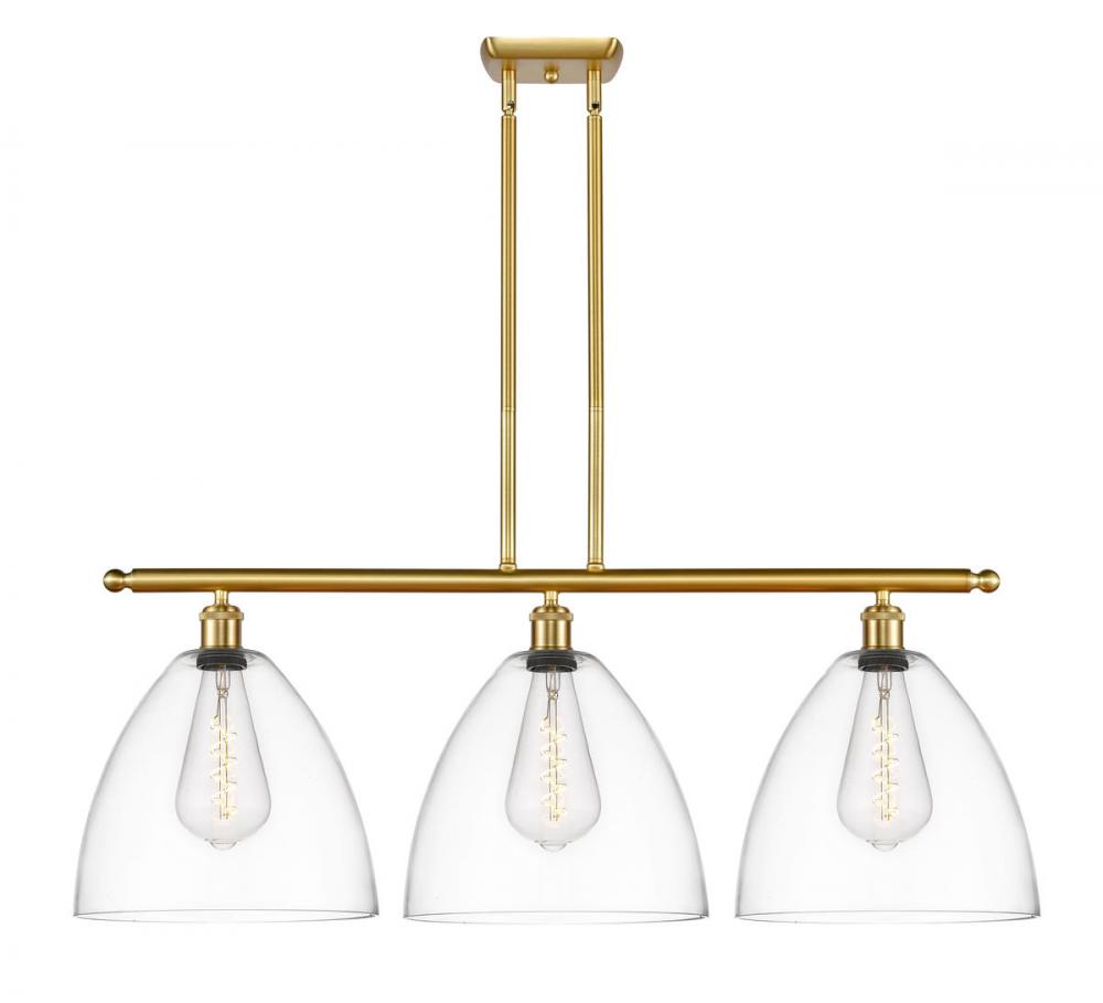 Bristol - 3 Light - 39 inch - Satin Gold - Stem hung - Island Light