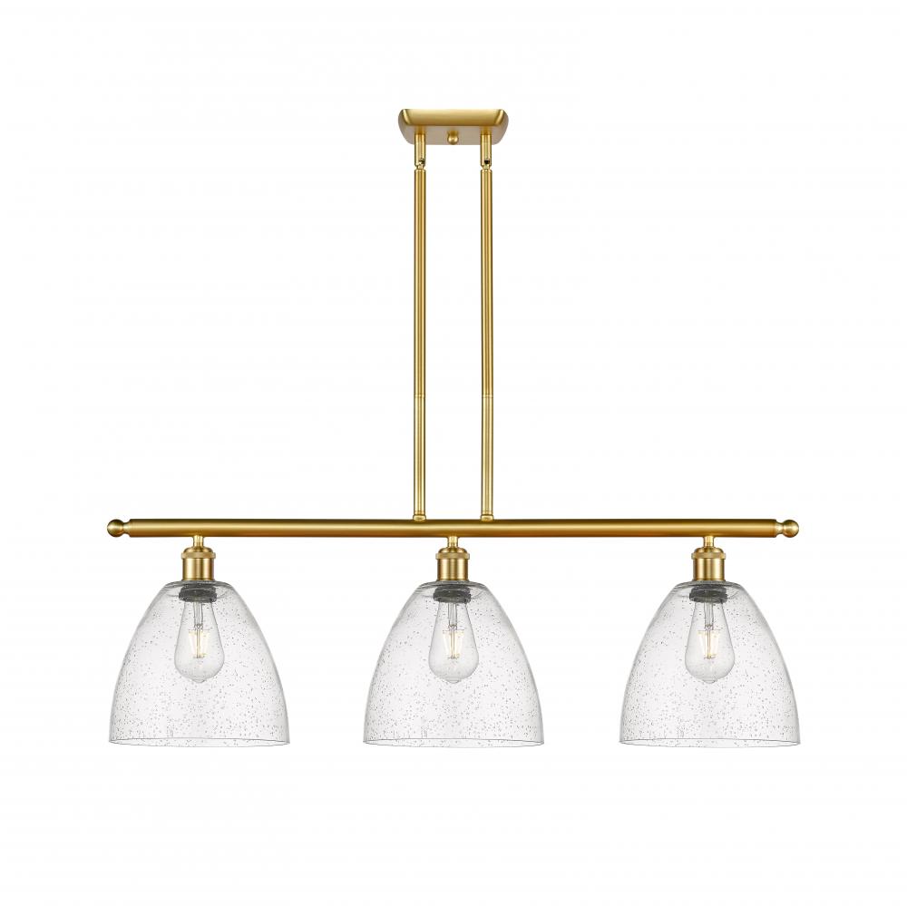 Bristol - 3 Light - 36 inch - Satin Gold - Stem hung - Island Light