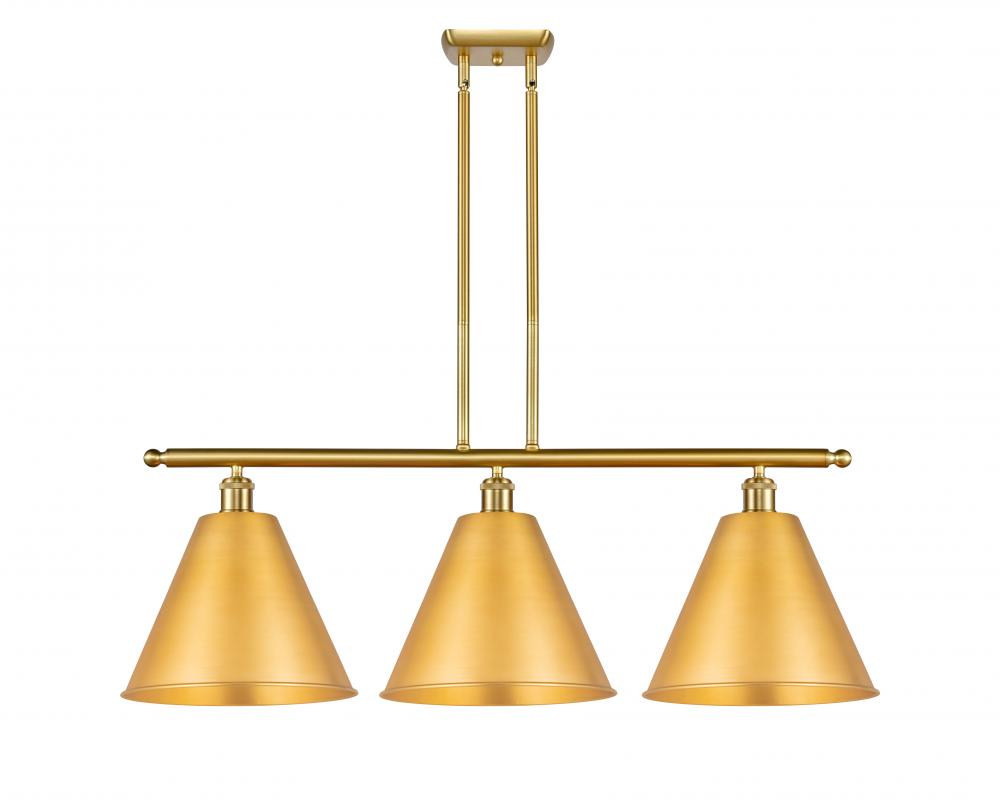 Berkshire - 3 Light - 39 inch - Satin Gold - Stem hung - Island Light