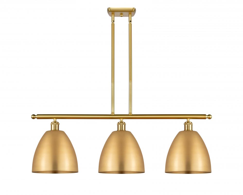 Bristol - 3 Light - 36 inch - Satin Gold - Stem hung - Island Light