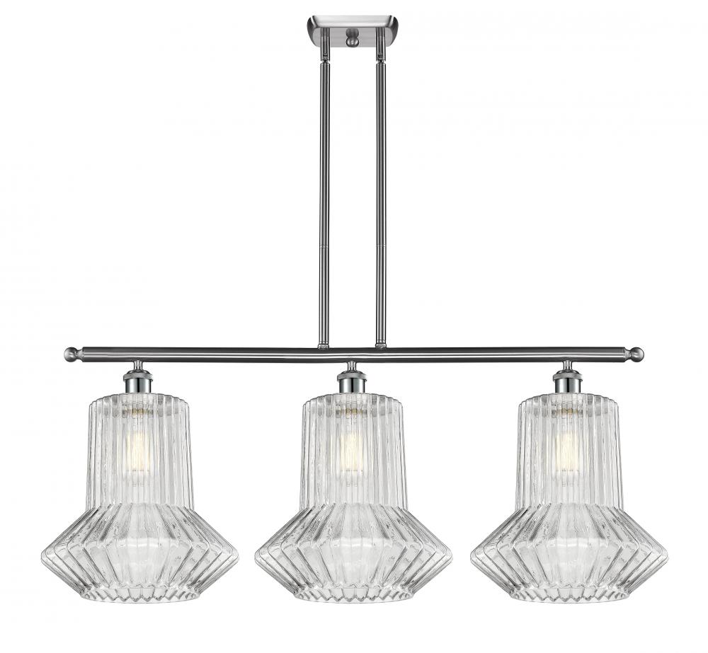 Springwater - 3 Light - 39 inch - Brushed Satin Nickel - Stem hung - Island Light