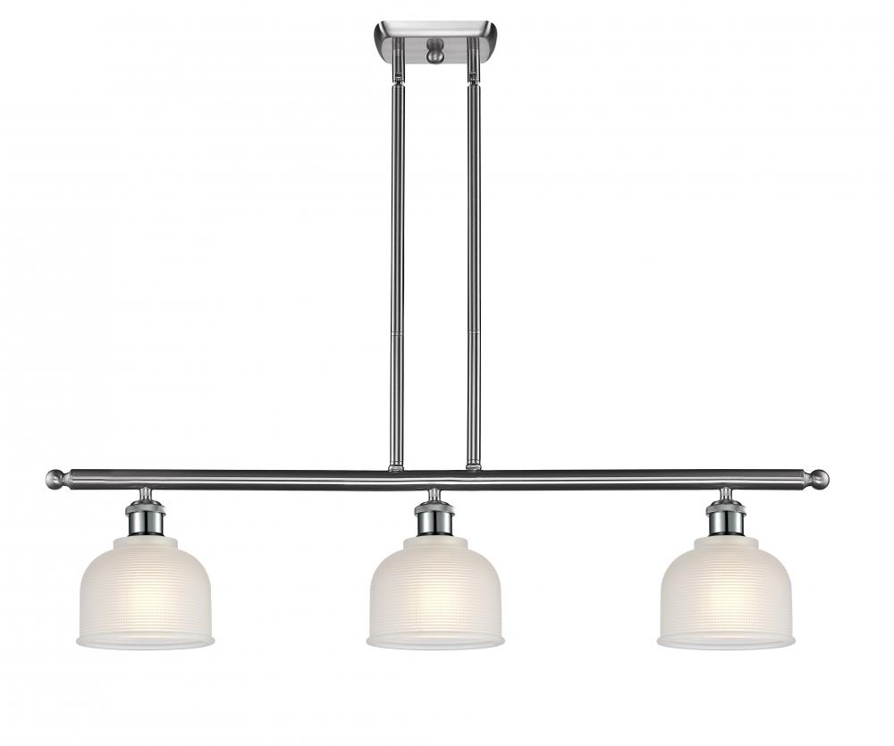 Dayton - 3 Light - 36 inch - Brushed Satin Nickel - Stem hung - Island Light