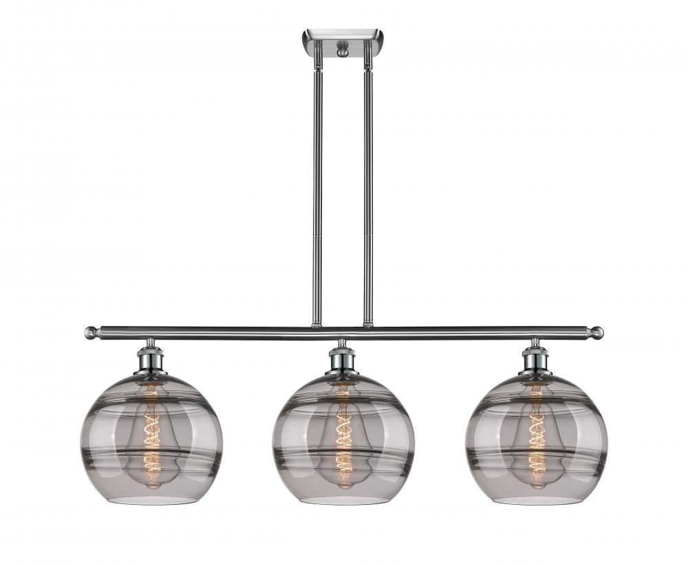 Rochester - 3 Light - 37 inch - Brushed Satin Nickel - Stem hung - Island Light