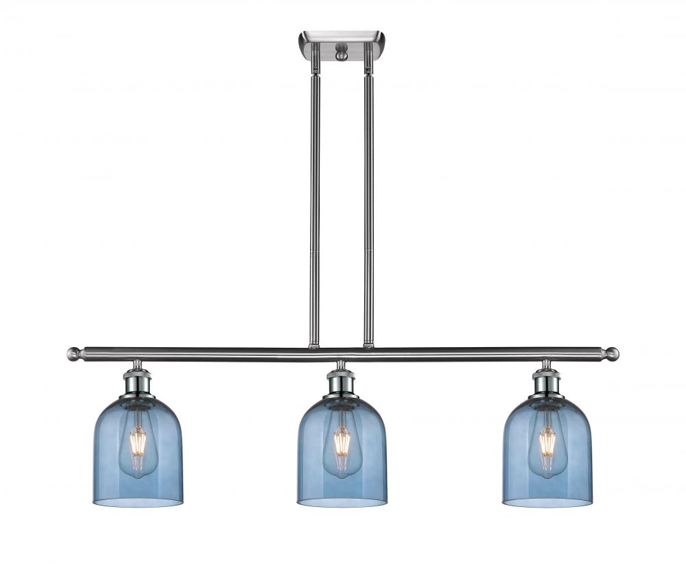 Bella - 3 Light - 36 inch - Brushed Satin Nickel - Stem hung - Island Light