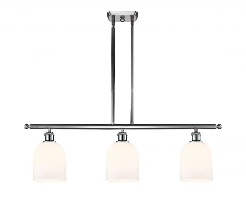 Bella - 3 Light - 36 inch - Brushed Satin Nickel - Stem hung - Island Light