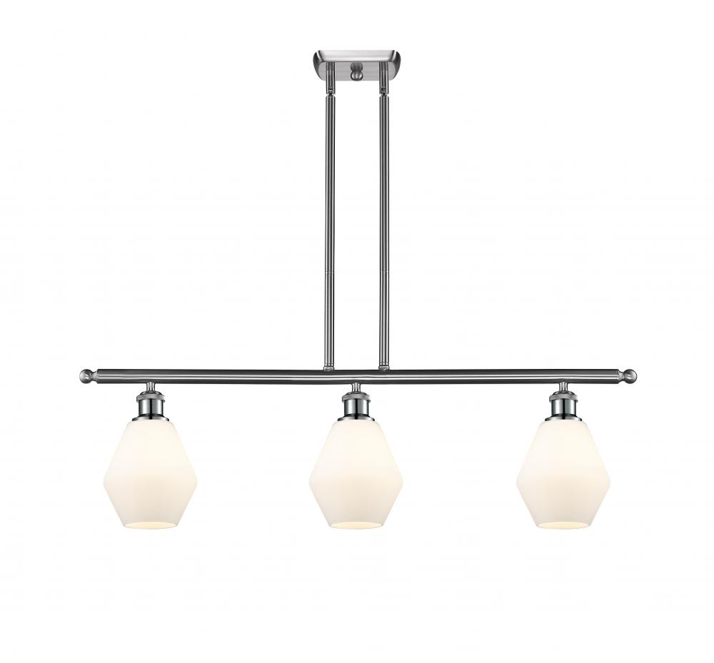 Cindyrella - 3 Light - 36 inch - Brushed Satin Nickel - Stem hung - Island Light