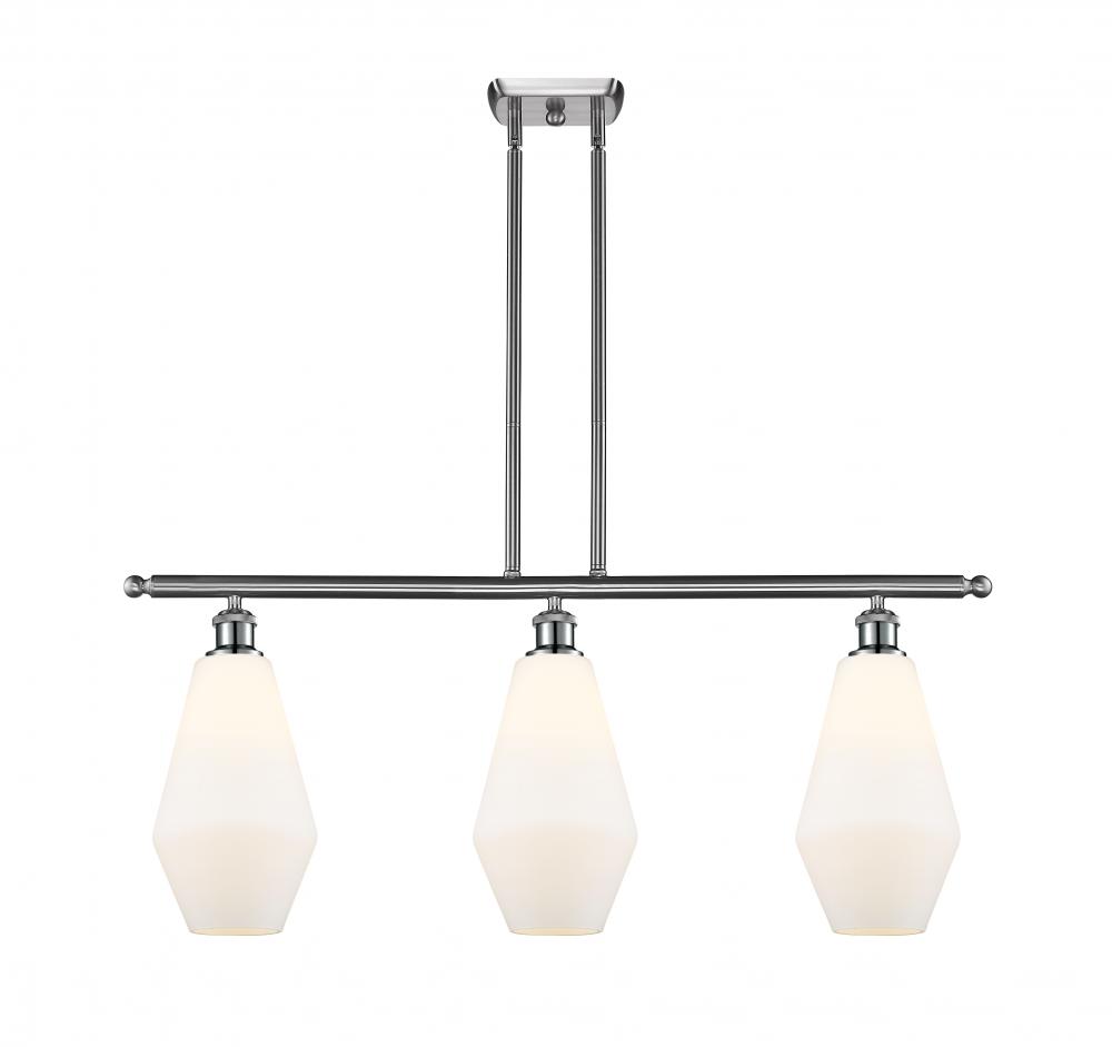 Cindyrella - 3 Light - 36 inch - Brushed Satin Nickel - Stem hung - Island Light