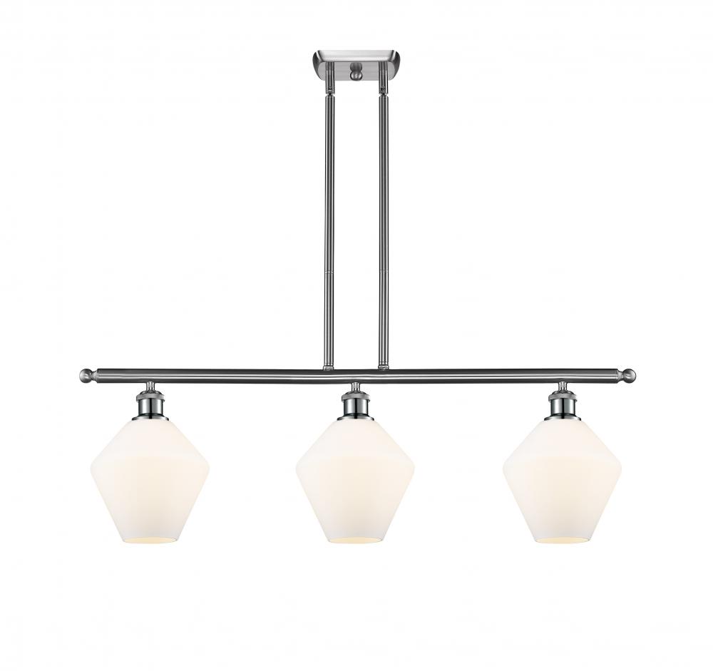 Cindyrella - 3 Light - 36 inch - Brushed Satin Nickel - Stem hung - Island Light