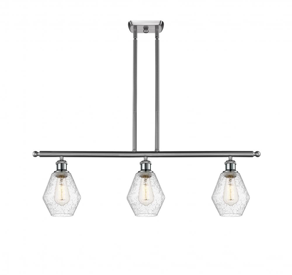 Cindyrella - 3 Light - 36 inch - Brushed Satin Nickel - Stem hung - Island Light