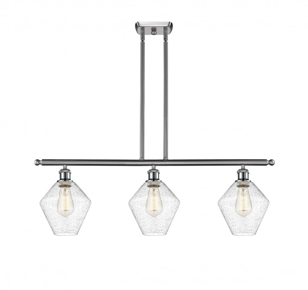 Cindyrella - 3 Light - 36 inch - Brushed Satin Nickel - Stem hung - Island Light