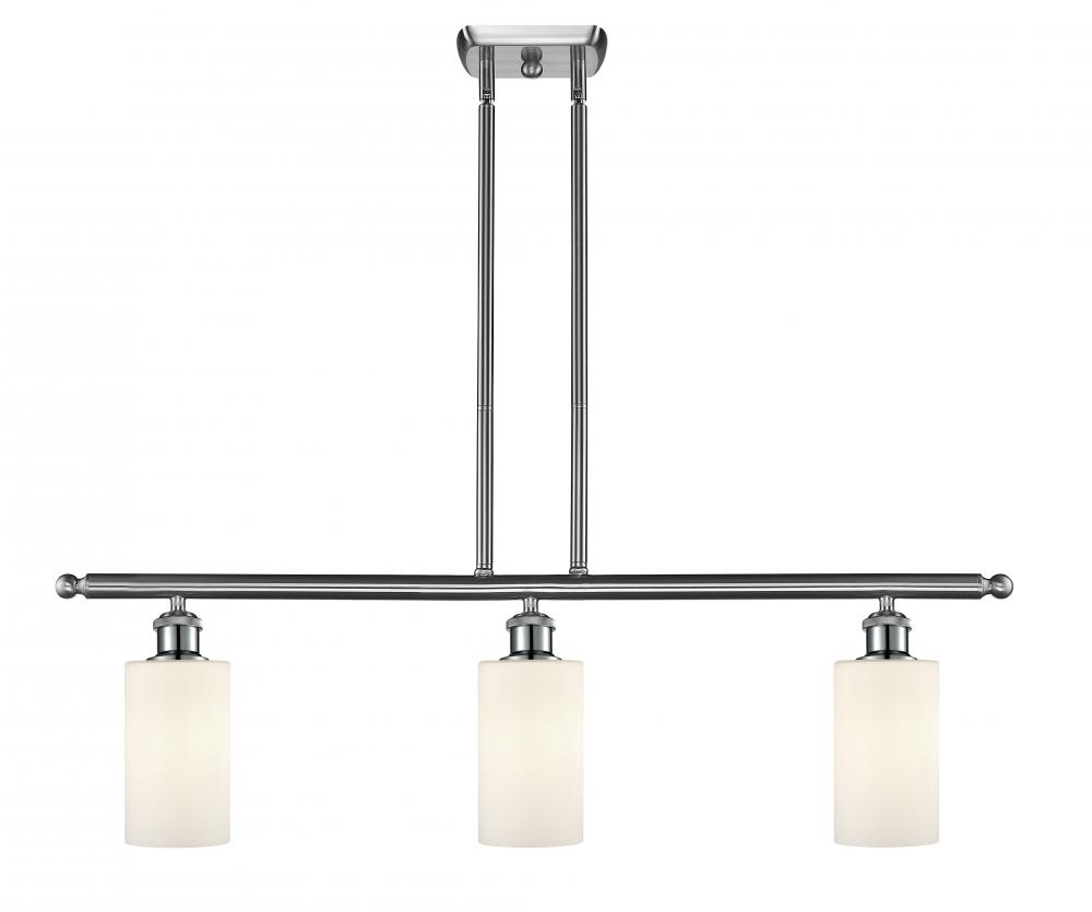 Clymer - 3 Light - 36 inch - Brushed Satin Nickel - Stem hung - Island Light