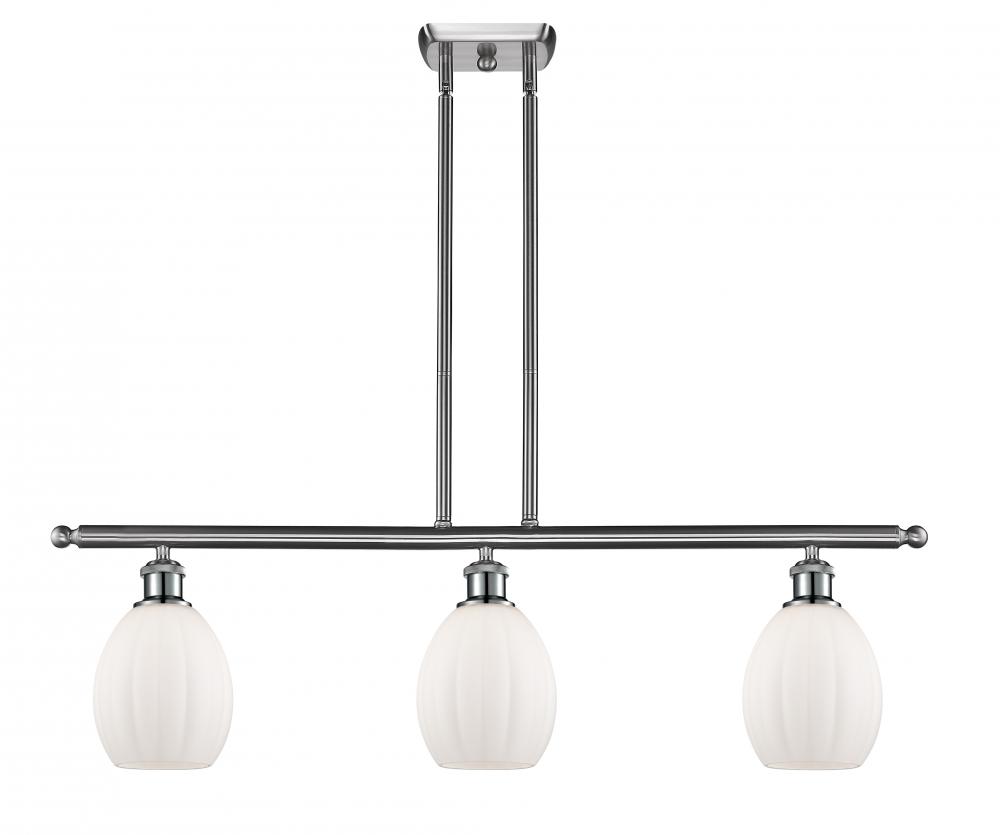 Eaton - 3 Light - 36 inch - Brushed Satin Nickel - Stem hung - Island Light