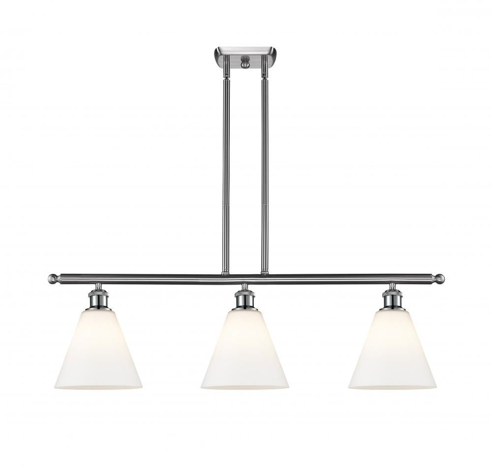 Berkshire - 3 Light - 36 inch - Brushed Satin Nickel - Stem hung - Island Light