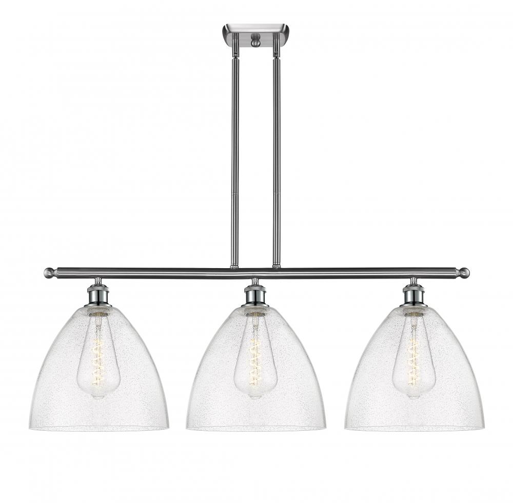 Bristol - 3 Light - 39 inch - Brushed Satin Nickel - Stem hung - Island Light