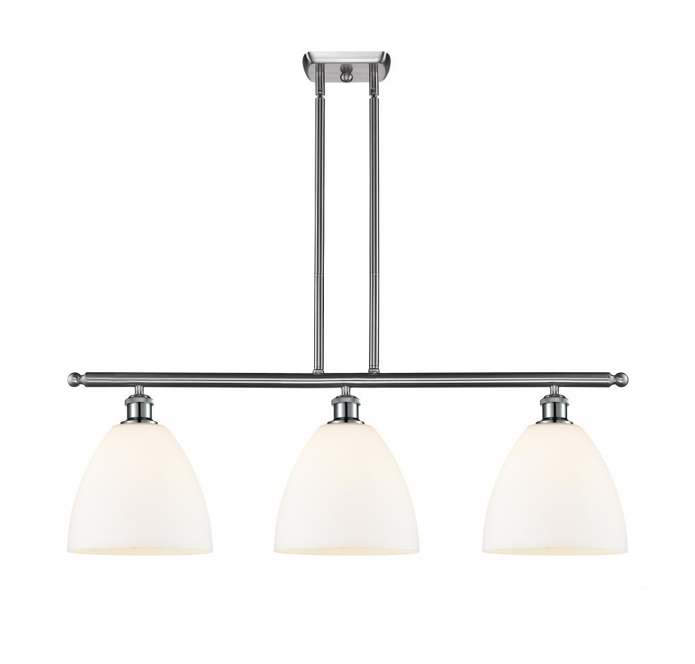 Bristol - 3 Light - 36 inch - Brushed Satin Nickel - Stem hung - Island Light