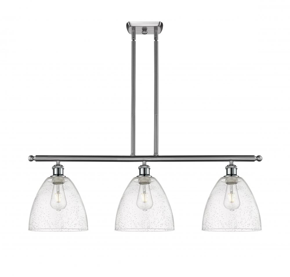 Bristol - 3 Light - 36 inch - Brushed Satin Nickel - Stem hung - Island Light