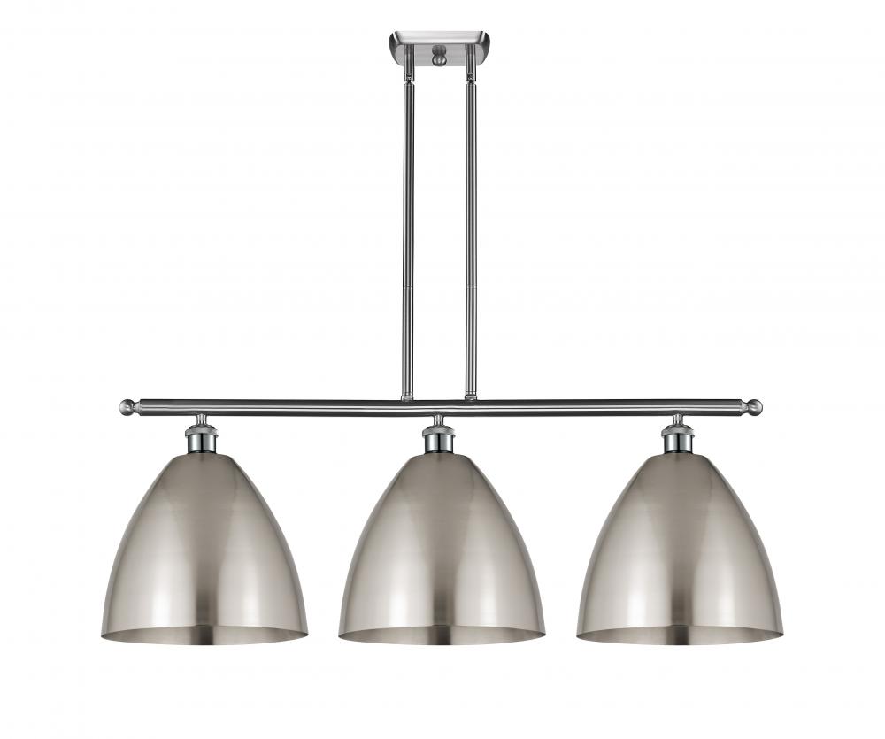 Bristol - 3 Light - 39 inch - Brushed Satin Nickel - Stem hung - Island Light