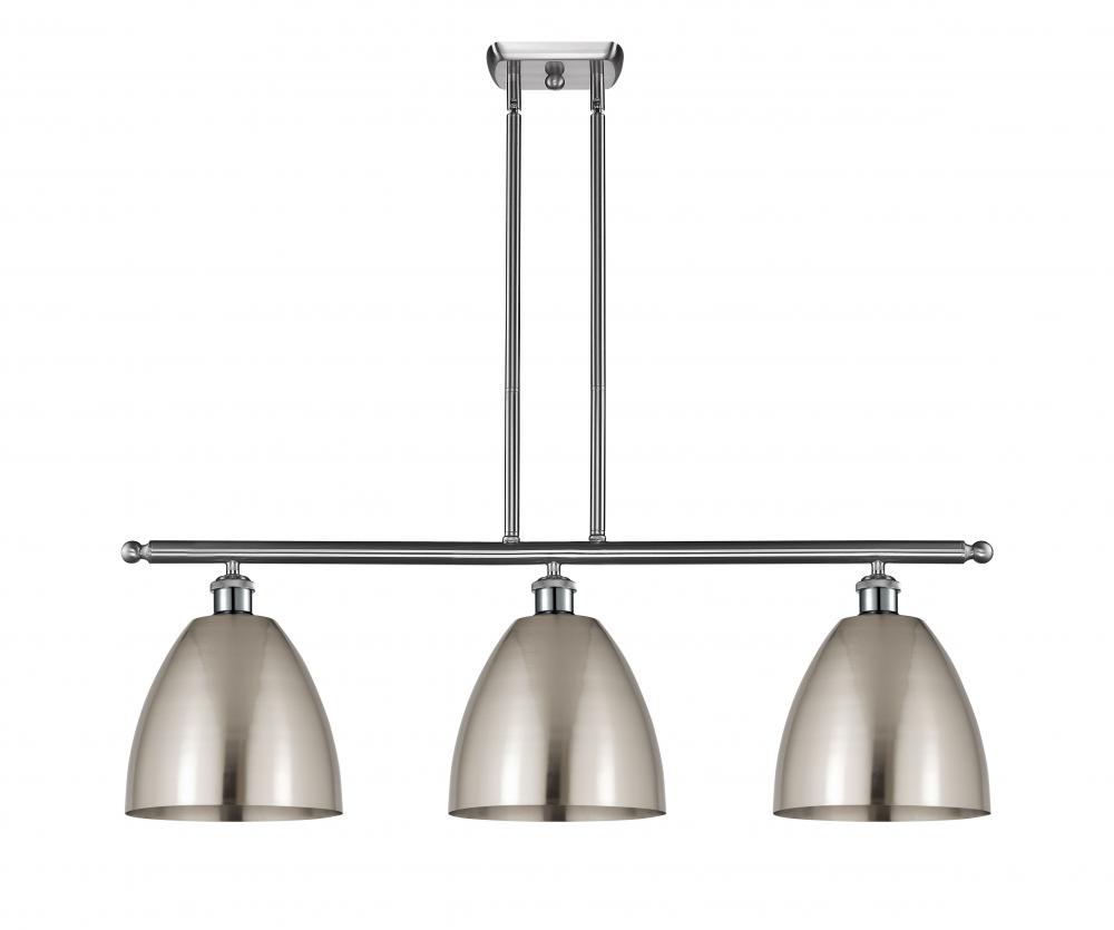 Bristol - 3 Light - 36 inch - Brushed Satin Nickel - Stem hung - Island Light