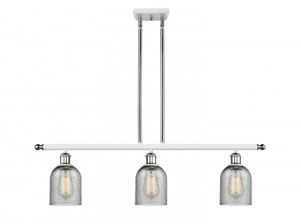 Caledonia - 3 Light - 36 inch - White Polished Chrome - Stem hung - Island Light