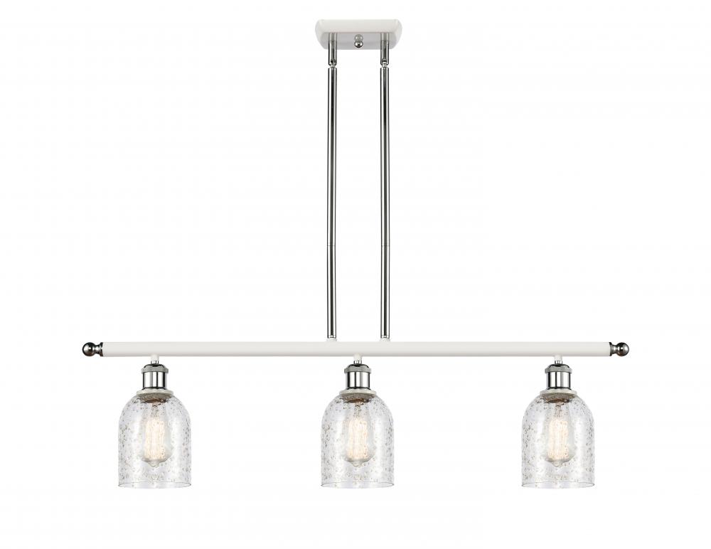 Caledonia - 3 Light - 36 inch - White Polished Chrome - Stem hung - Island Light