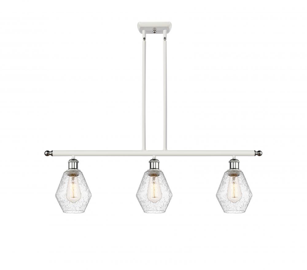 Cindyrella - 3 Light - 36 inch - White Polished Chrome - Stem hung - Island Light