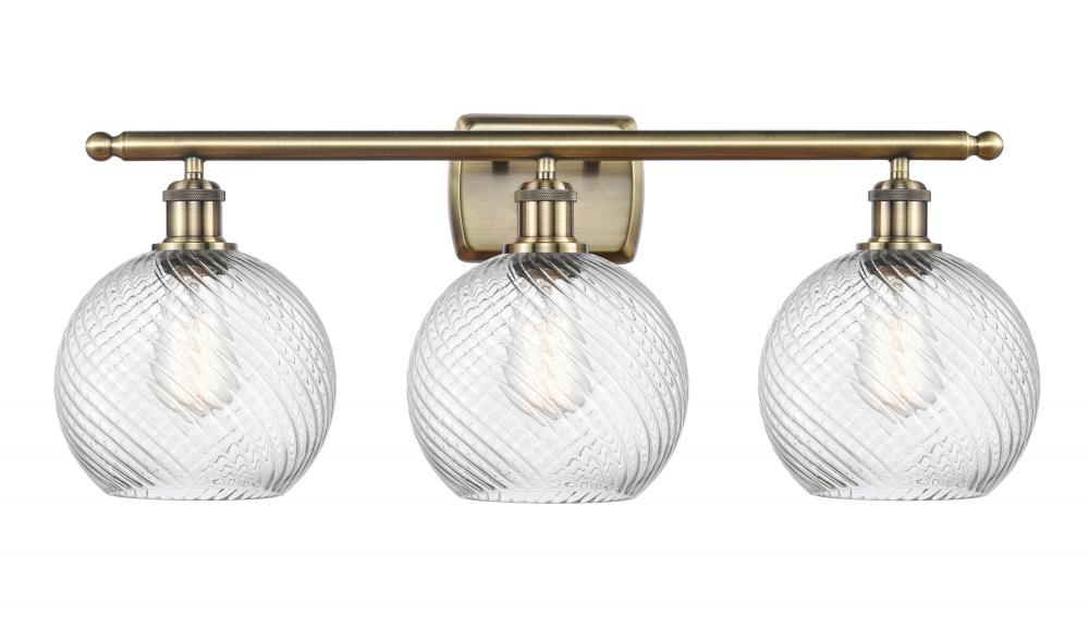 Twisted Swirl 3 Light Bath Vanity Light part of the Ballston Collection