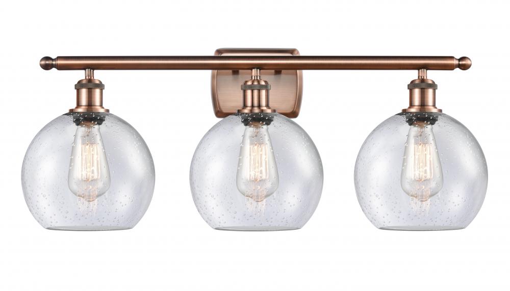 Athens - 3 Light - 28 inch - Antique Copper - Bath Vanity Light