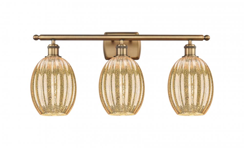 Preston Bulb - 3 Light - 26 inch - Brushed Brass - Bath Vanity Light