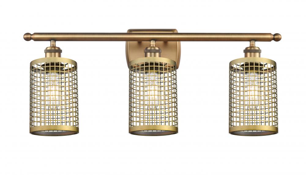 Nestbrook - 3 Light - 25 inch - Brushed Brass - Bath Vanity Light
