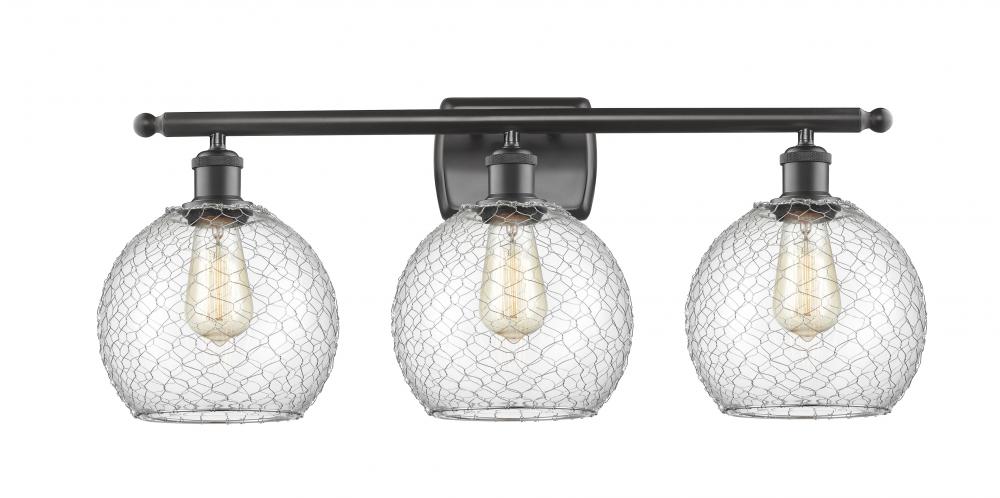 Farmhouse Chicken Wire 3 Light Bath Vanity Light