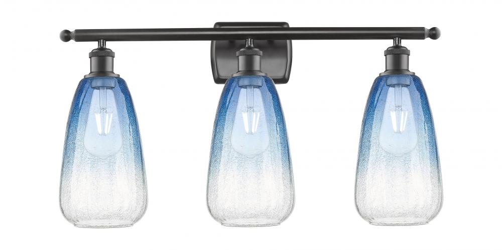 Brookhaven Almond - 3 Light - 26 inch - Oil Rubbed Bronze - Bath Vanity Light